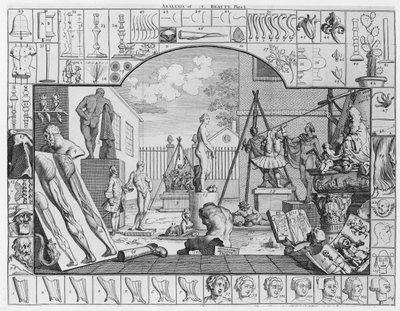 Analysis of Beauty, Plate 1, 1753 by William Hogarth