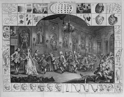 Analysis of Beauty, Plate II, 1753 by William Hogarth