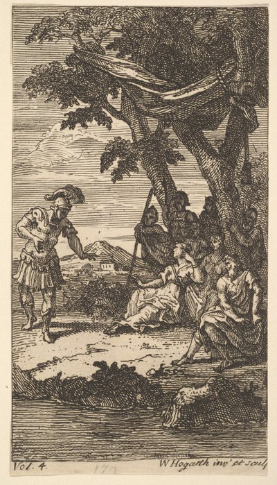 Cassandra, Frontispiece, Vol. 4, 1725 by William Hogarth