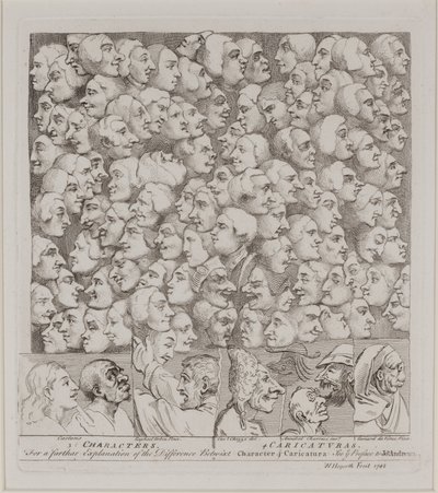 Characters and Caricatures by William Hogarth