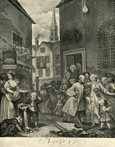 Covent Garden at Mid-Day by William Hogarth