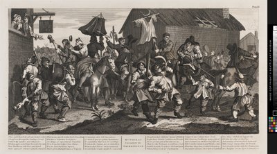 Hudibras and the Skimmington by William Hogarth