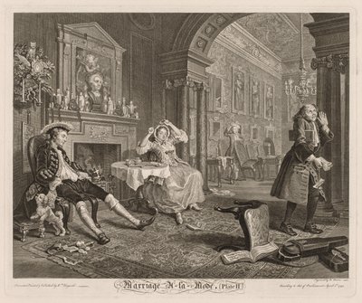 Marriage à la Mode: Plate II, 1745 by William Hogarth