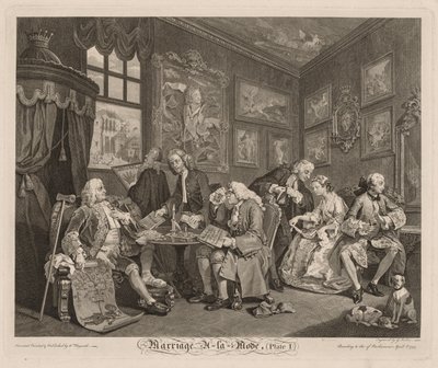 Marriage à la Mode: The Contract by William Hogarth