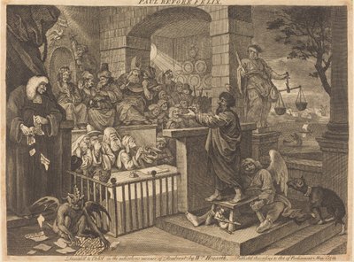 Paul before Felix Burlesqued by William Hogarth