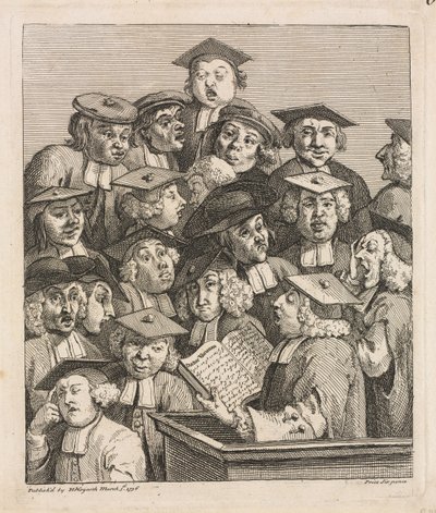 Scholars at a Lecture by William Hogarth