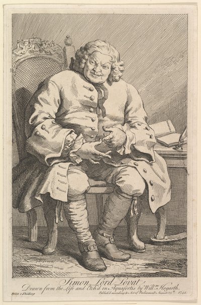 Simon Lord Lovat, 1746 by William Hogarth