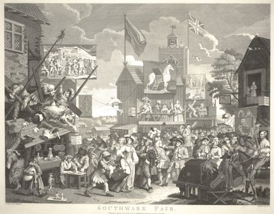 Southwark Fair, engraved by Thomas Cook by William Hogarth