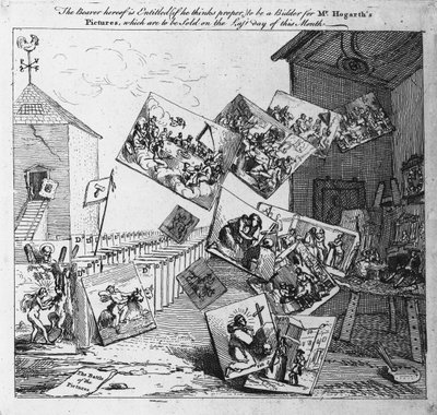 The Battle of the Pictures by William Hogarth