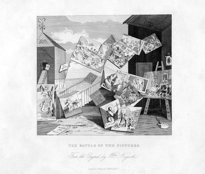 The Battle of the Pictures by William Hogarth