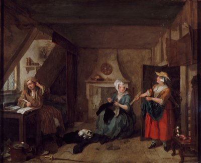 The Distressed Poet by William Hogarth