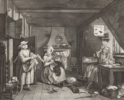 The Distressed Poet. 1736/40 by William Hogarth