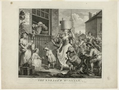 The Enraged Musician by William Hogarth