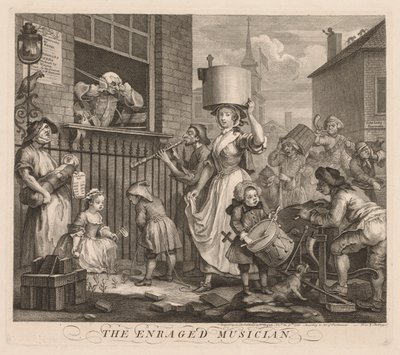 The Enraged Musician by William Hogarth