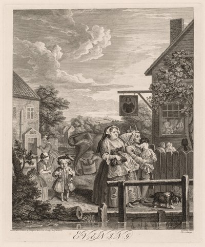 The Four Times of Day: Evening by William Hogarth