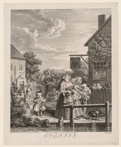 The Four Times of Day: Evening by William Hogarth