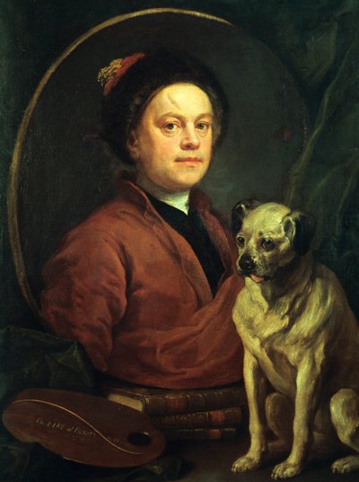 The Painter and his Pug by William Hogarth