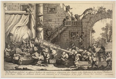 The Punishment inflicted on Lemuel Gulliver by William Hogarth