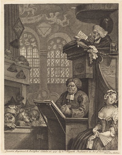 The Sleeping Congregation by William Hogarth
