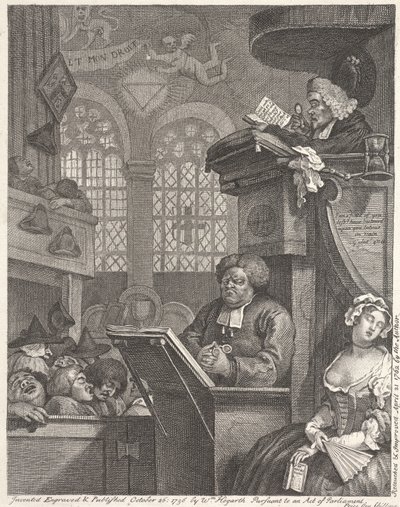The Sleeping Congregation by William Hogarth