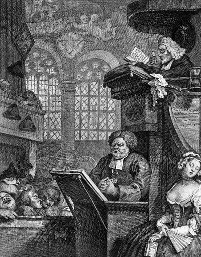 The Sleeping Congregation by William Hogarth