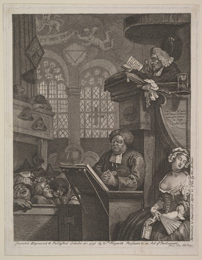 The Sleeping Congregation by William Hogarth