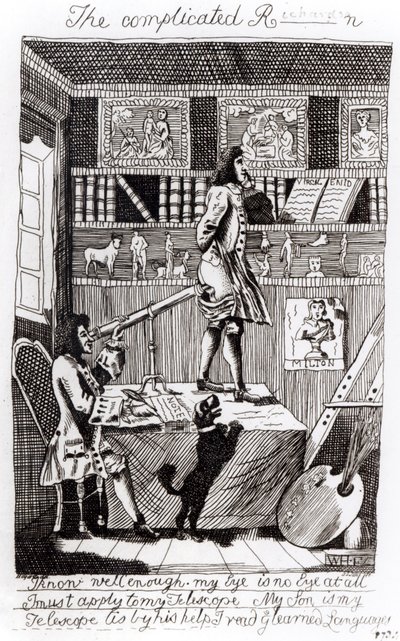 The complicated Richardson, 1724 by William Hogarth