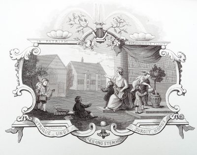 Ticket for the Tiverton school feast by William Hogarth