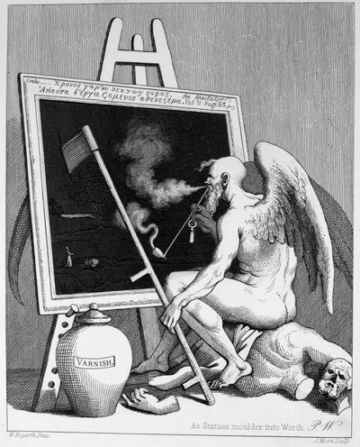 Time Smoking a Picture by William Hogarth