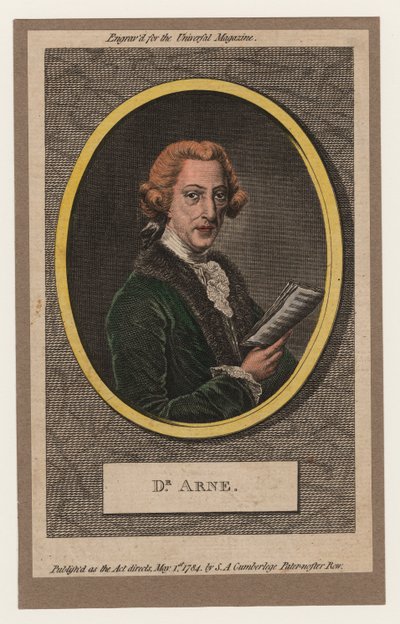 Dr. Arne, 1784 by William Humphrey