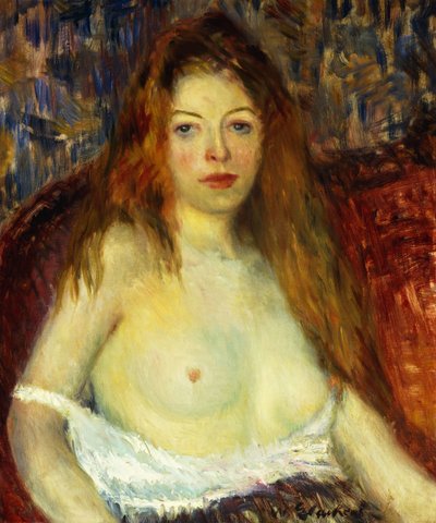 A Red-Haired Model by William James Glackens