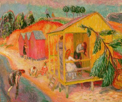 Bath Houses by William James Glackens