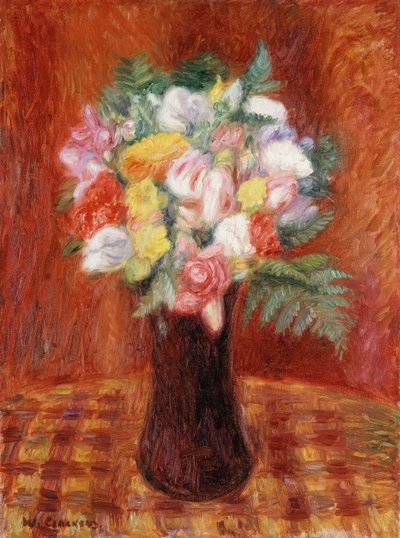 Bouquet in Purple Vase by William James Glackens
