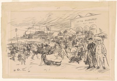 Coney Island Boardwalk by William James Glackens