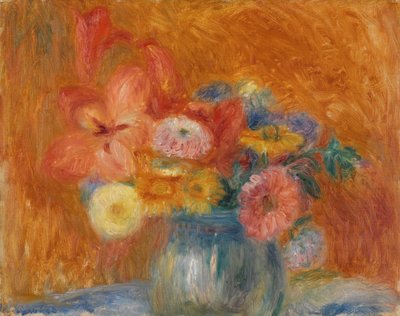 Green Bowl of Flowers by William James Glackens