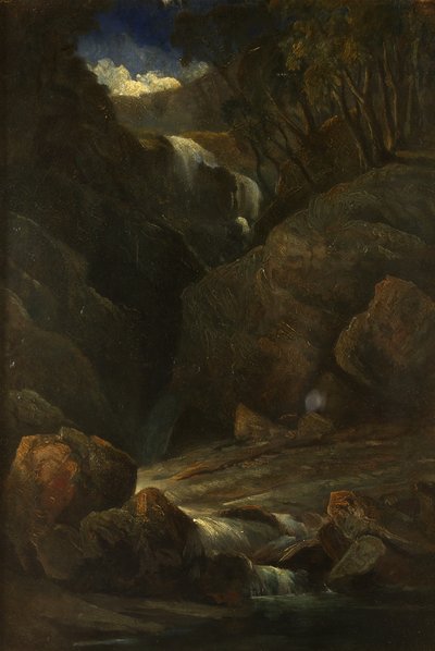 A Waterfall by William James Muller