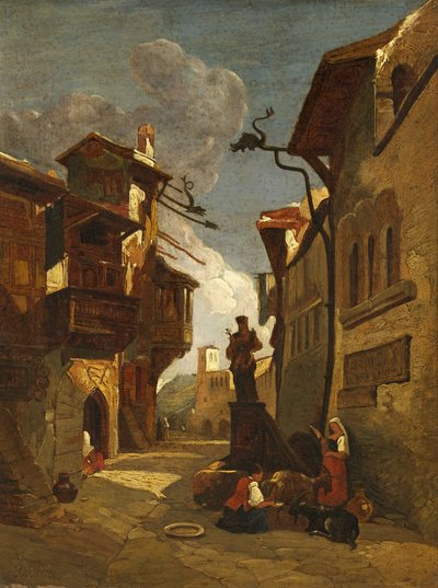 Italian Street Scene by William James Muller