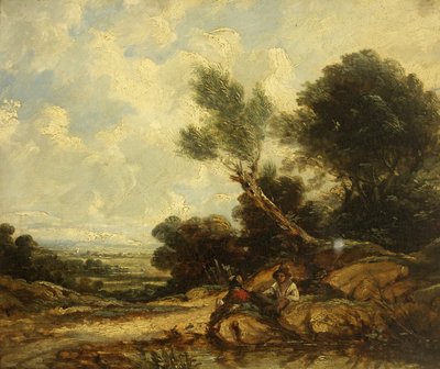 Landscape with Figures by William James Muller