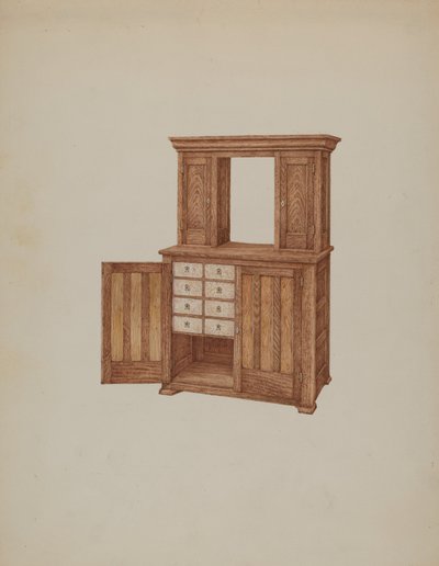 Cabinet with Ivory Keyholes by William Kieckhofel