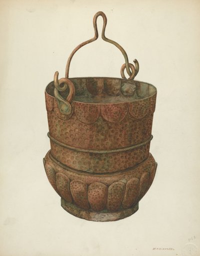 Hammered-Copper Bucket by William Kieckhofel