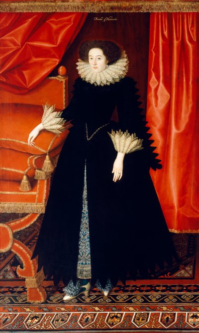 Elizabeth Bassett c.1615 by William Larkin