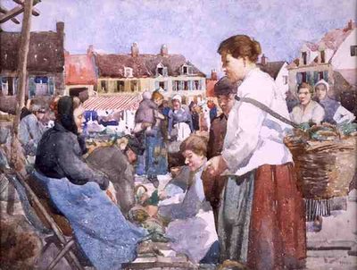 A Market in Brittany by William Lee Hankey