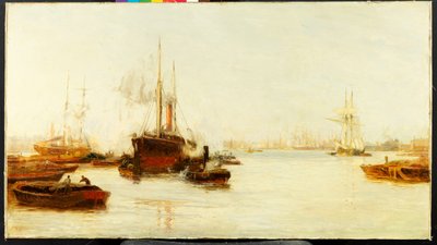 The Pool of London by William Lionel Wyllie