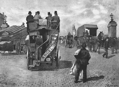 London Bridge, South, 1891 by William Luker