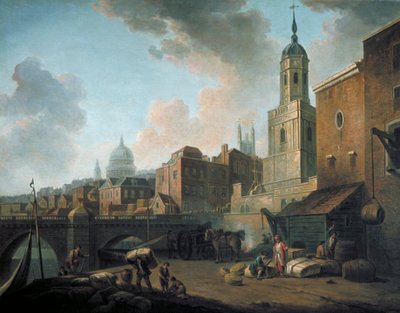 Fresh Wharf, near London Bridge, c1762 by William Marlow