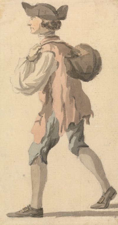 Man Carrying Bundle on his Back by William Marlow