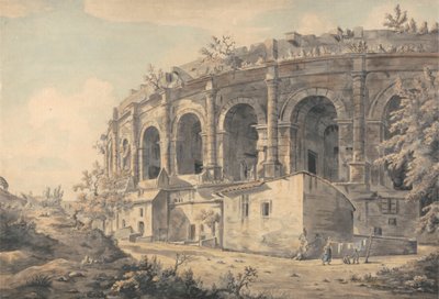 The Amphitheater at Nimes by William Marlow