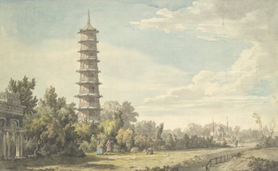 View of the Wilderness at Kew, 1763 by William Marlow