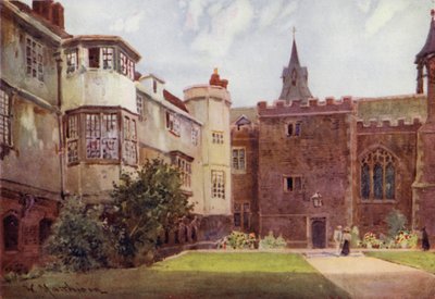 An Old Court in Queens College by William Matthison