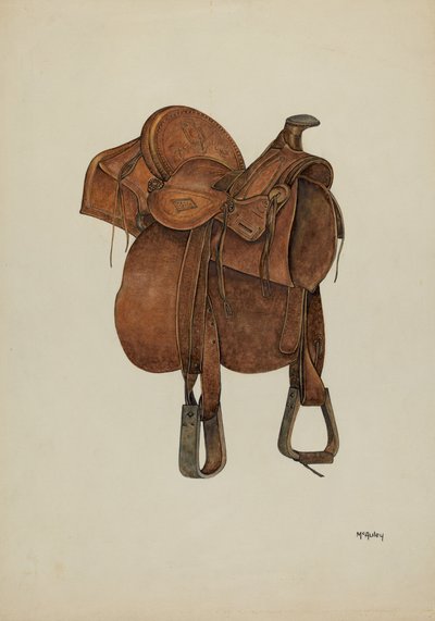 Leather Saddle by William McAuley